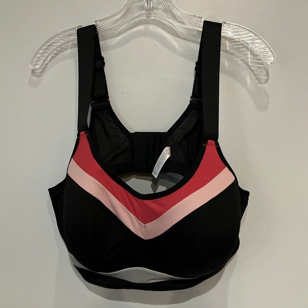 Livi Lane Bryant Underwire Sports Bra 44DD Striped Colorblock Active #782